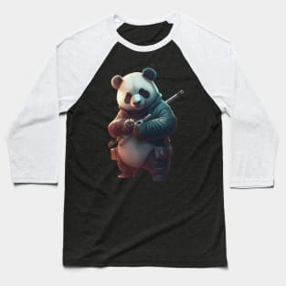 Panda Warrior Baseball T-Shirt